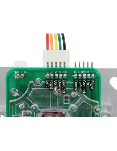 Joystick LED Genérico 2-4-8 vías con bola rosa iluminada