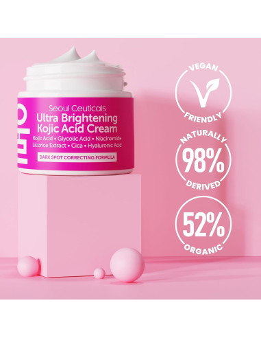 Crema Aclaradora SeoulCeuticals 56.7g - Ácido Kójico + Glicólico