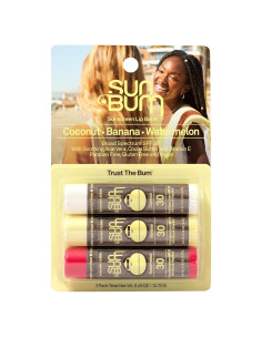 Bálsamo Labial Sun Bum SPF 30 - Variedad 3 Sabores - 3 ct