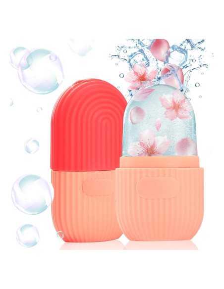 Rodillo de Hielo Facial IMEASY Rojo para Cuidado de Piel Rodillo de Hielo Facial IMEASY Rojo para Cuidado de Piel