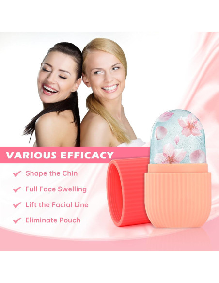 Rodillo de Hielo Facial IMEASY Rojo para Cuidado de Piel Rodillo de Hielo Facial IMEASY Rojo para Cuidado de Piel