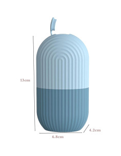 Rodillo de Hielo Facial Joyeee Silicona Azul 11.5x6 cm 2