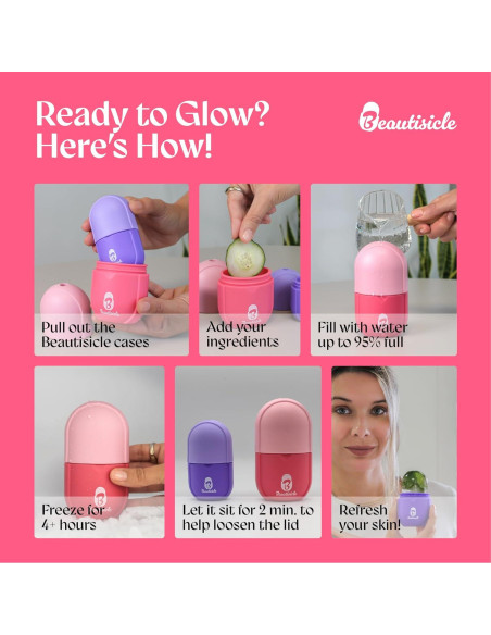 Rodillo de Hielo Beautisicle - Paquete de 2 Rodillos Faciales Rodillo de Hielo Beautisicle - Paquete de 2 Rodillos Faciales