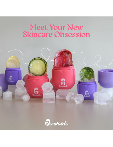 Rodillo de Hielo Beautisicle - Paquete de 2 Rodillos Faciales