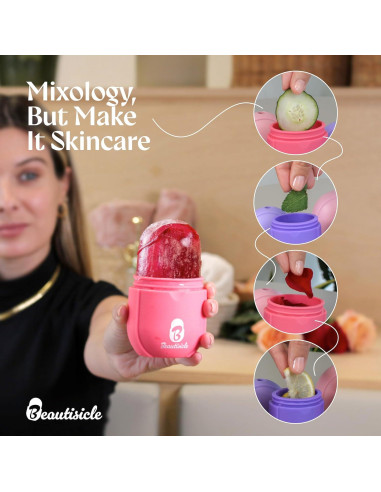 Rodillo de Hielo Beautisicle - Paquete de 2 Rodillos Faciales