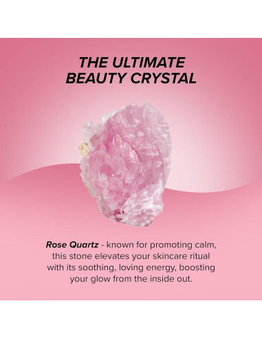 Rodillo Facial y Gua Sha Skin Gym Cuarzo Rosa Antienvejecimiento