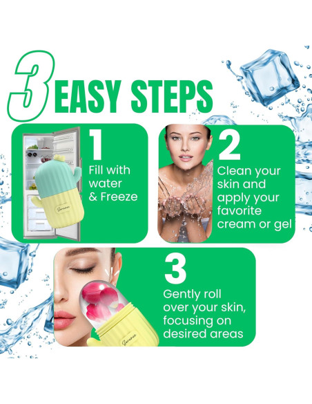 Rodillo de Hielo Serenex para Cara y Ojos - Silicona Hipoalergénica