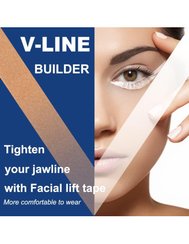 Cinta Kinesiológica Facial Akissos 2.5cm x 5m - Antiarrugas