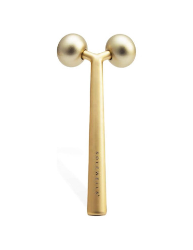 Rodillo Masajeador Facial Metal Frío Solewells 14x6.2cm