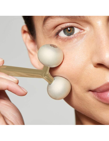 Rodillo Masajeador Facial Metal Frío Solewells 14x6.2cm