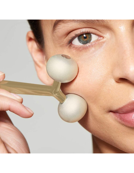 Rodillo Masajeador Facial Metal Frío Solewells 14x6.2cm