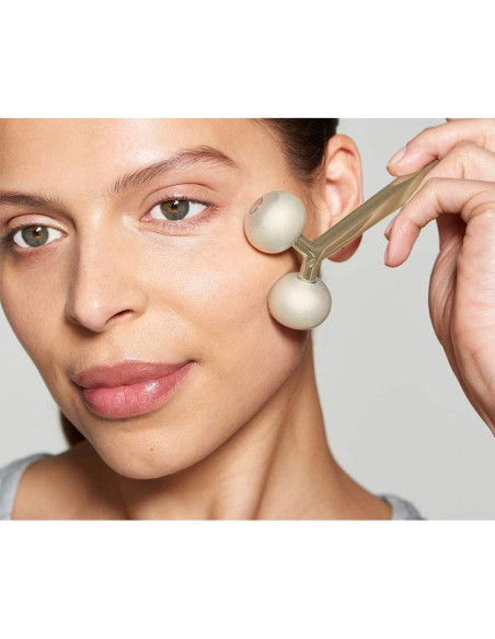 Rodillo Masajeador Facial Metal Frío Solewells 14x6.2cm