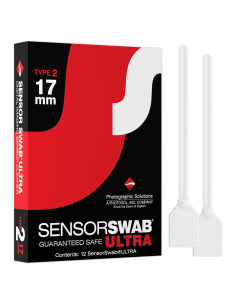 Swabs de Sensor Ultra 17mm Soluciones Fotográficas - Paquete de 12