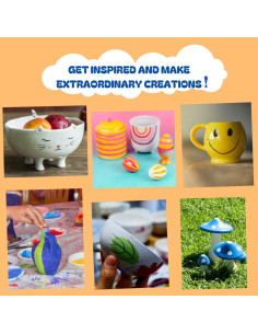Kit de Cerámica CREATIWIA para Adultos - Arcilla y Pintura 2