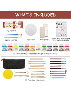 Kit de Cerámica GGsimidale para Adultos - Arcilla y Pintura 2