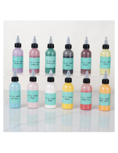 Juego de 12 Pinturas Cerámicas Bajo Esmalte Deouss 60 ml