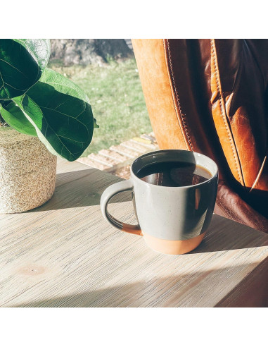 Juego de 4 Tazas de Latte MORA Cerámica 473ml Apta Microondas