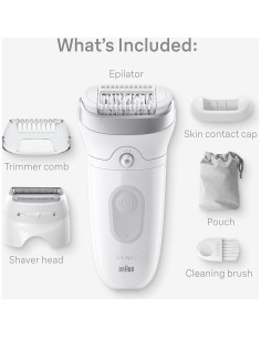 Epilador Braun Silk-épil 7 SE7-041 Húmedo y Seco Plata 2