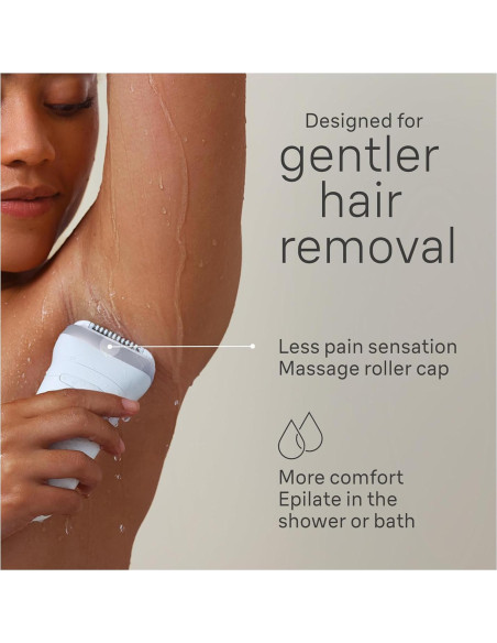 Epilador Braun Silk-épil 7 SE7-041 Húmedo y Seco Plata