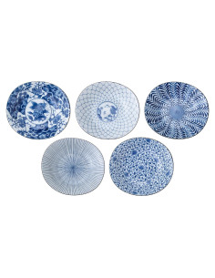 Plato Ovalado Saikai Pottery 31302 Japonés 22x20cm 5 Patrones