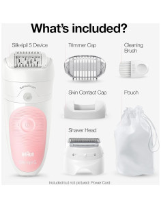 Epilador Braun Silk-épil 5-620 Inalámbrico Recargable 6 Piezas 2