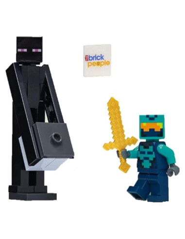 LEGO Minecraft Minifigura Enderman Paquete Héroe del Nether