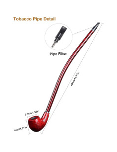 Pipa de Tabaco Joyoldelf Churchwarden 42.75 cm Hecha a Mano 2