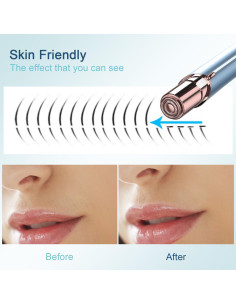 Eliminador de Vello Facial INNOBEAUT USB Indoloro Azul 2