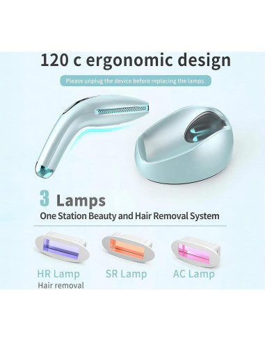 DEESS Removedor de Vello IPL GP590 con Enfriamiento Indoloro