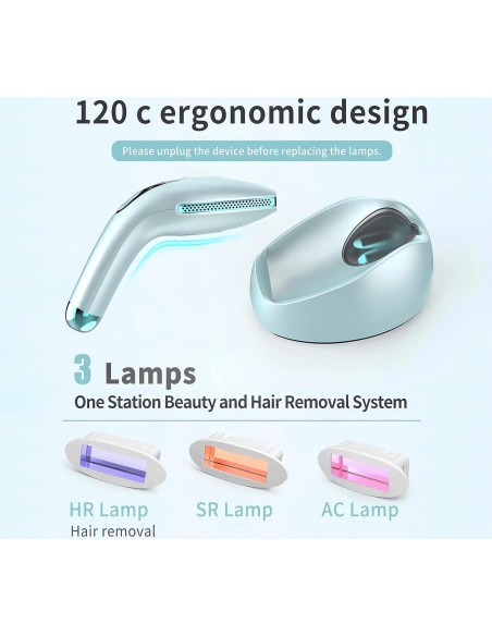 DEESS Removedor de Vello IPL GP590 con Enfriamiento Indoloro