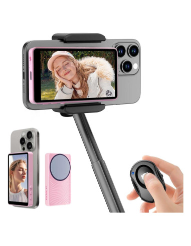 Monitor de Vlog Magnético 4K Rosa para Teléfono iPhone/Android