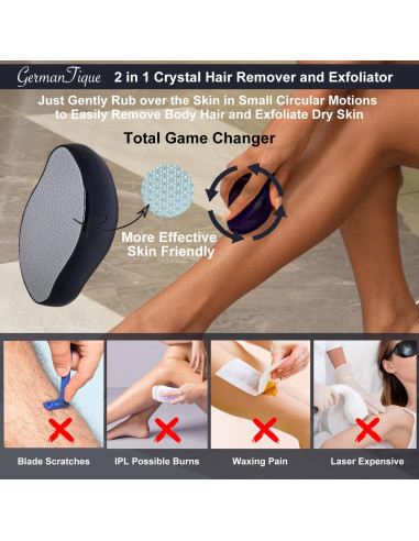 Borrador de Vello Germantique Negro Nano Cristal Reutilizable