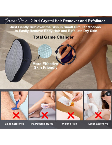 Borrador de Vello Germantique Negro Nano Cristal Reutilizable