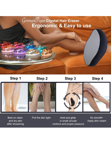 Borrador de Vello Germantique Negro Nano Cristal Reutilizable