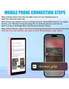 Monitor de Vlog Magnético 4K Rosa para Teléfono iPhone/Android 2