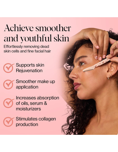 Navajas Dermaplaning Kitsch - 6 Piezas Exfoliantes