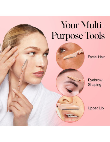 Navajas Dermaplaning Kitsch - 6 Piezas Exfoliantes