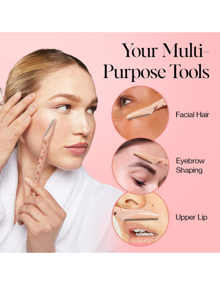 Navajas Dermaplaning Kitsch - 6 Piezas Exfoliantes