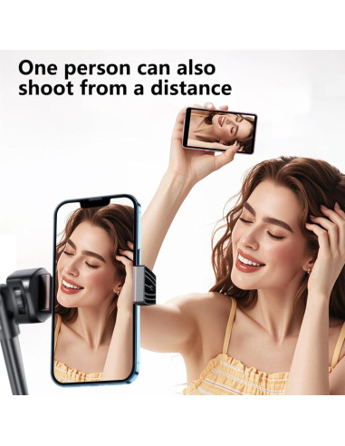 Monitor de Vlog Magnético 4K Rosa para Teléfono iPhone/Android