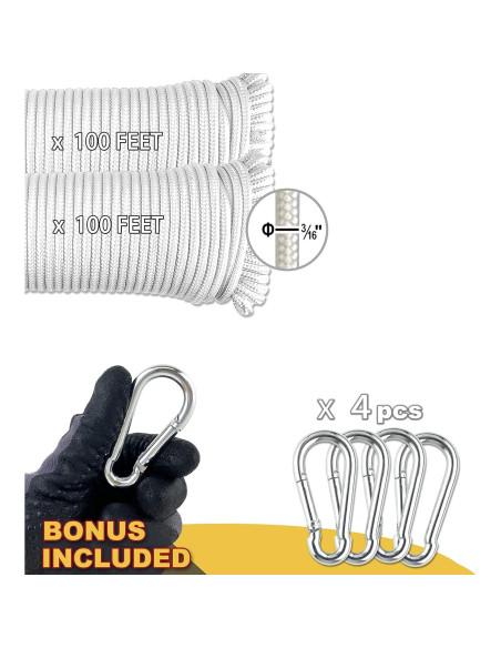 Cuerda Polipropileno Trenzada Wellmax 30,48 m Resistente UV