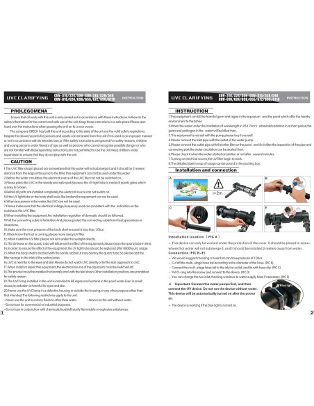 Lámpara UV Clarificador 55W OXYFUL 27" para Acuario