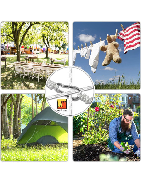 Cuerda Polipropileno Trenzada Wellmax 30,48 m Resistente UV