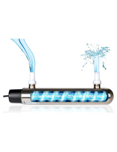 Clarificador UV 12W Coospider Acero Inoxidable para 500L