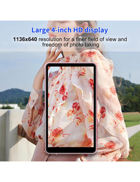 Monitor de Vlog Magnético 4K Rosa para Teléfono iPhone/Android