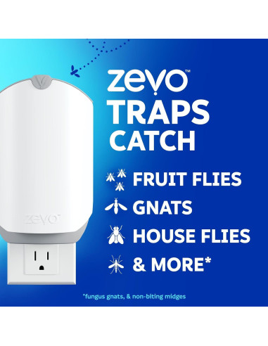 Trampa de Insectos Zevo Modelo 4 - 1 Dispositivo y 3 Cartuchos