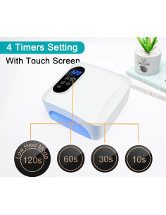 Lámpara de Uñas LED Inalámbrica Gerui 72W con Sensor 2