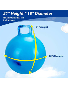 Paquete de 2 Pelotas Saltarinas Willingfun 45.72 cm con Bomba 2