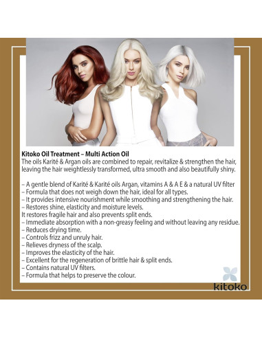 Tratamiento Capilar A.S.P Kitoko Aceite 115ml Nutrición Intensa