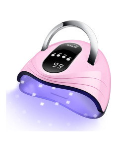 Lámpara de Uñas UV Gel Sunrich 120W Rosa con Temporizador
