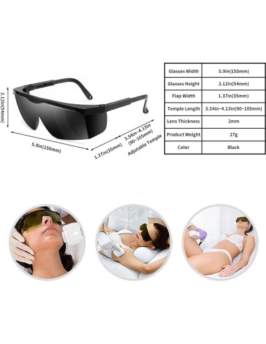 Gafas de seguridad Alsenor IPL para protección ocular láser